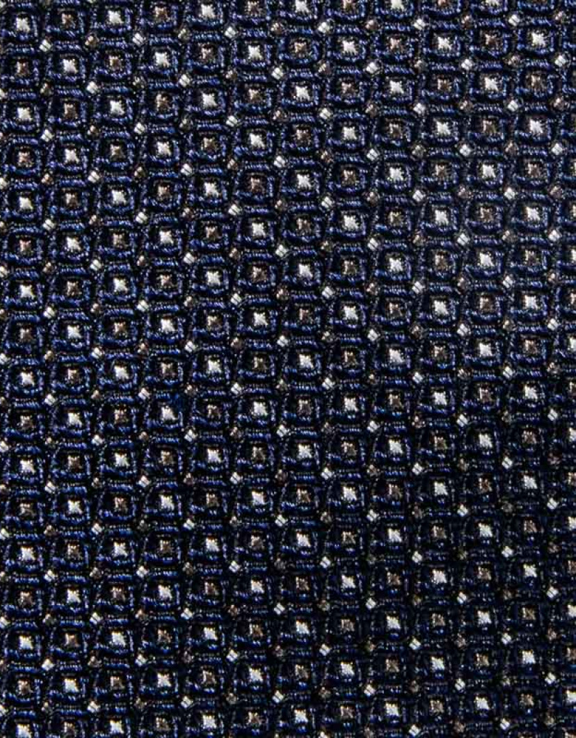 Patrick Hellmann Collection Navy Blue Tie 100% Silk image
